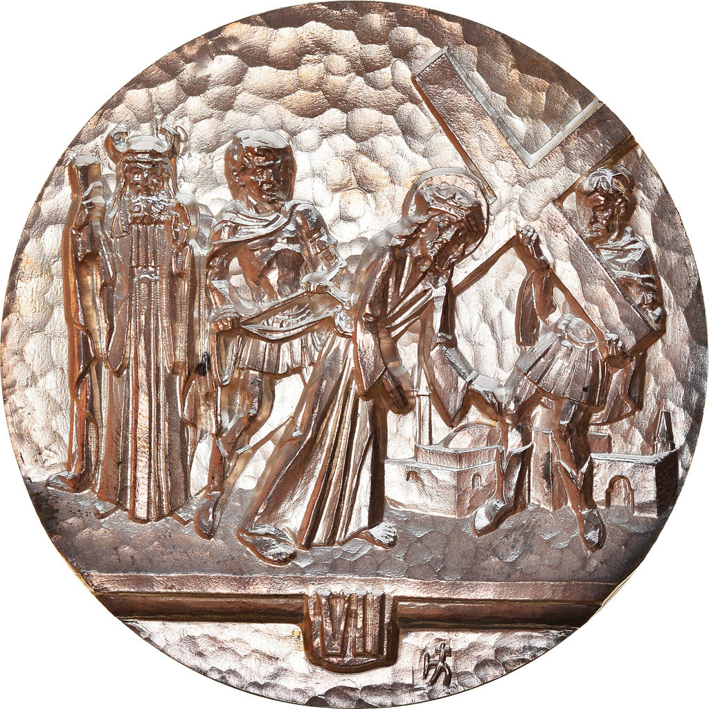 Alemanha, Medal, Via Crucis, Oberammergau, VII, Crenças e religiões, MS(63)