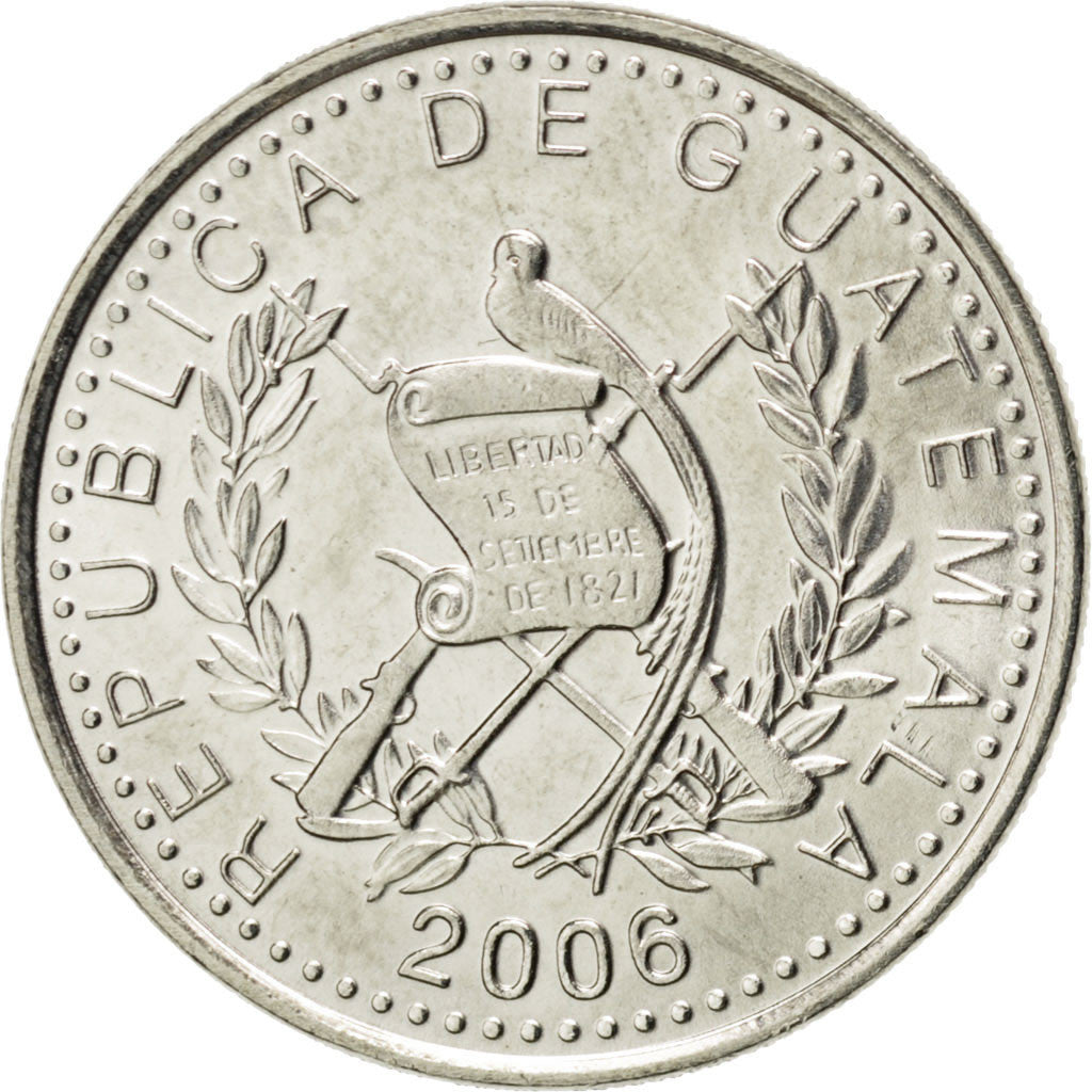 Moneda, Guatemala, 10 Centavos, 2006, SC, Cobre - níquel, KM:277.6