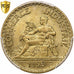 France, 50 Centimes, Chambre de commerce, 1929, Paris, Aluminum-Bronze, PCGS