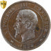 Frankreich, Napoleon III, 10 Centimes, Visite la Monnaie, 1854, Paris, Module