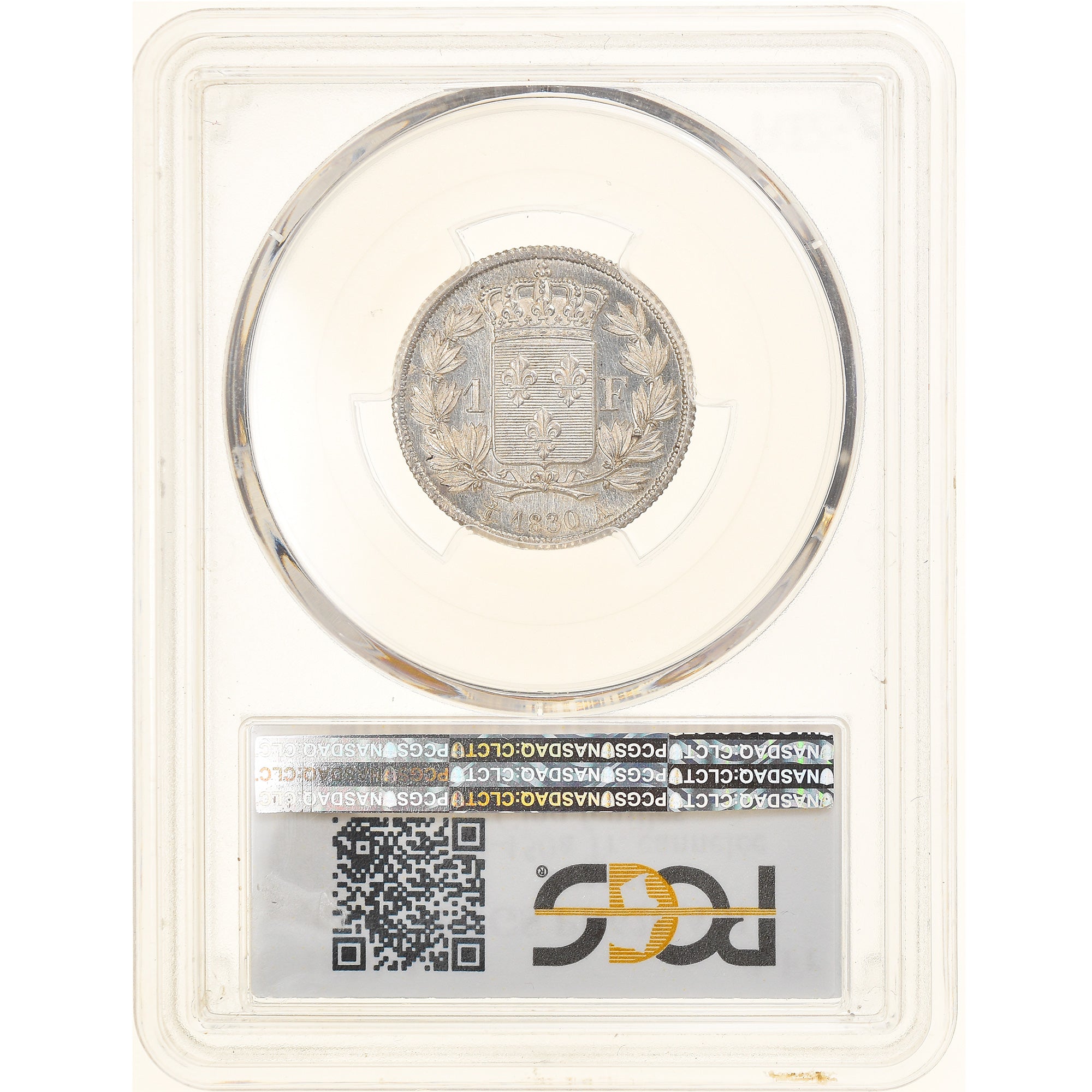France, Charles X, Franc, 1830, Paris, Proof, Silver, PCGS, PR62CAM