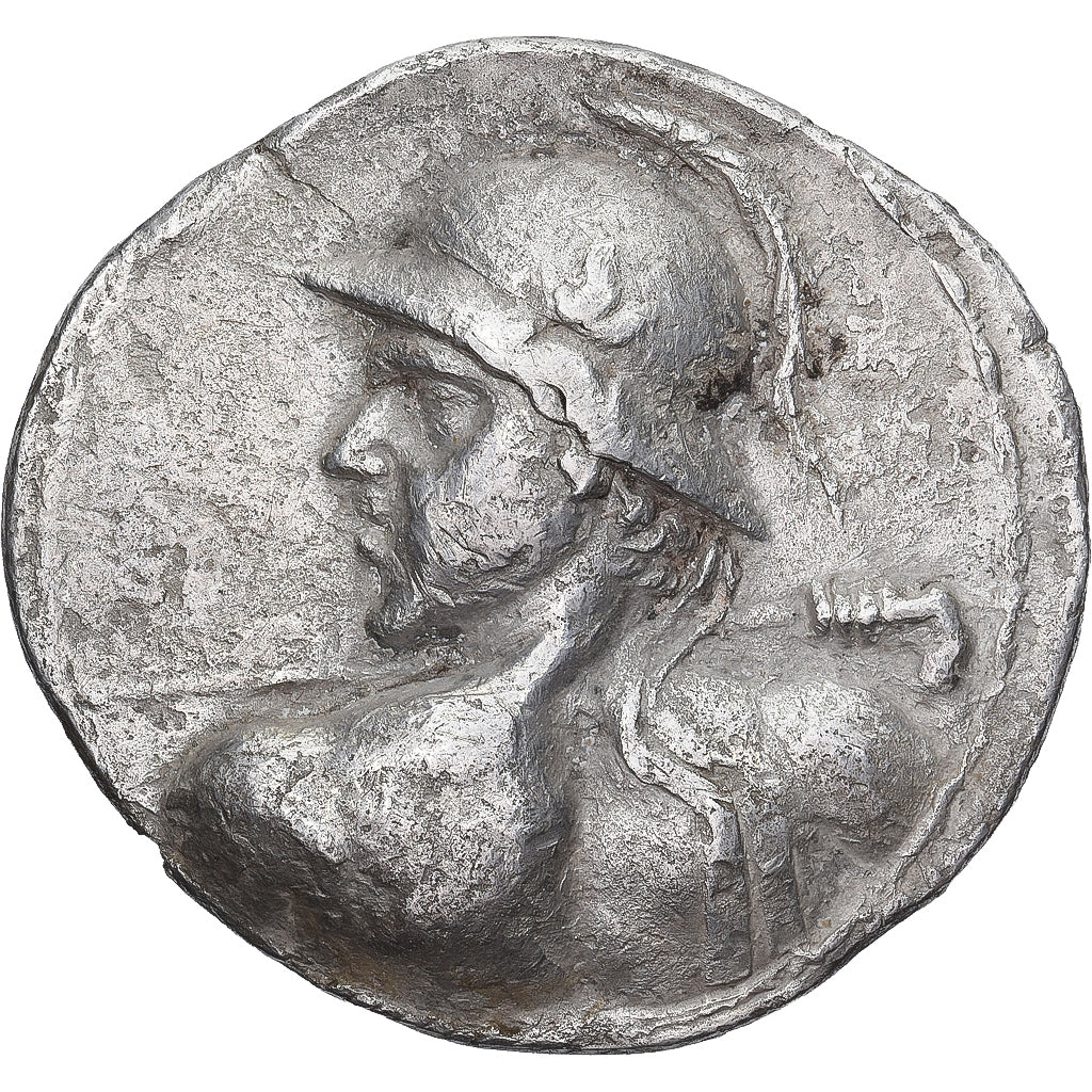 Bactria, Eukratides I, Tetradrachm, 170-145 BC, Plata, MBC, HGC:12-132