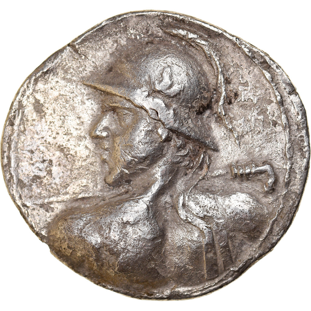 Koninkrijk Bactriane, Eukratides I, Tetradrachm, 170-145 BC, Zilver, ZF