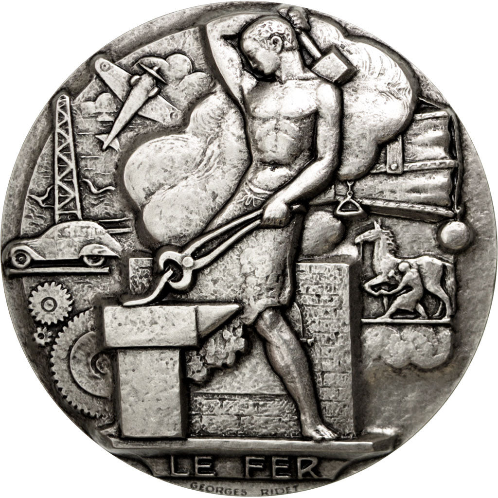 Frankrijk, Medal, The Fifth Republic, Business & industry, FDC, Zilver