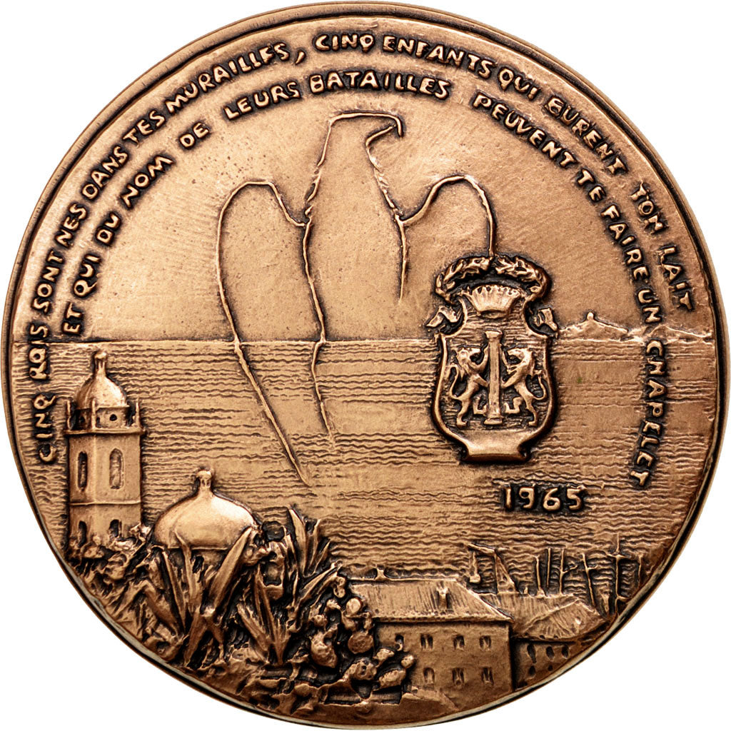 Frankreich, Medal, The Fifth Republic, Geography, Courbier, STGL, Bronze