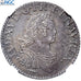 Frankreich, Louis XV, 1/4 Ecu aux 8 L, 1725, Amiens, TOP POP, Silber, NGC, MS63