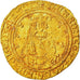 Duchy of Aquitaine, Richard II, Hardi d'or, 1377-1390, Bordeaux, Oro, MBC+