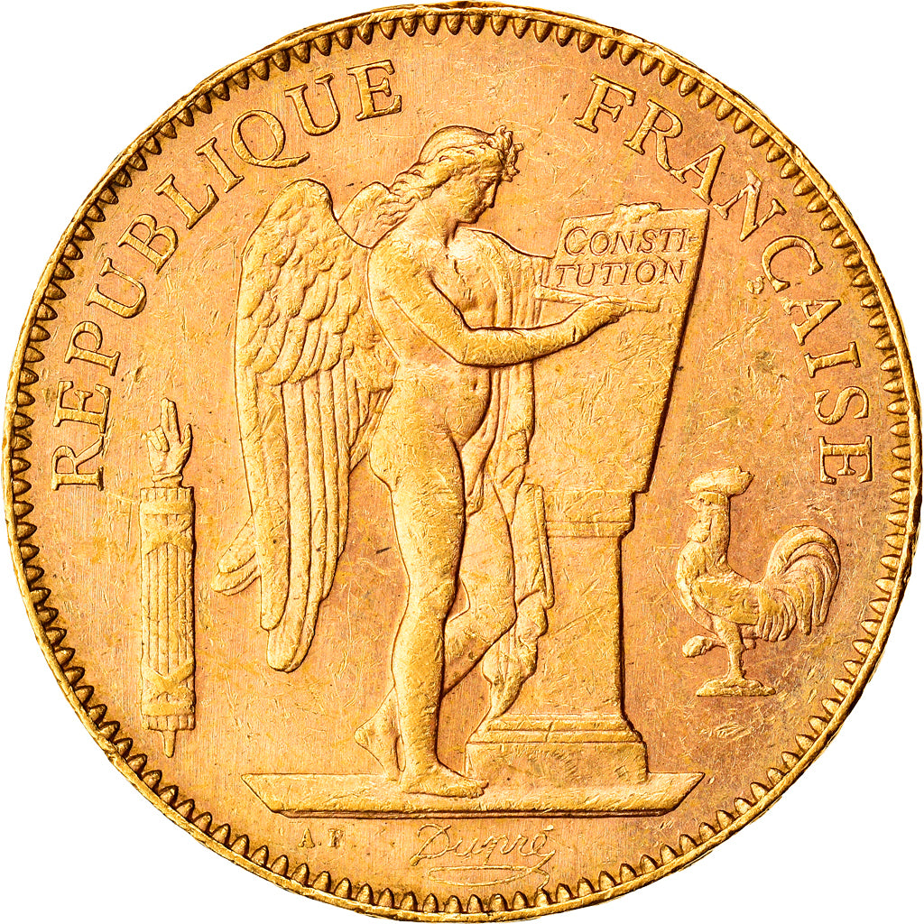 France, 50 Francs, Génie, 1896, Paris, Or, PCGS, MS61, Gadoury:1113