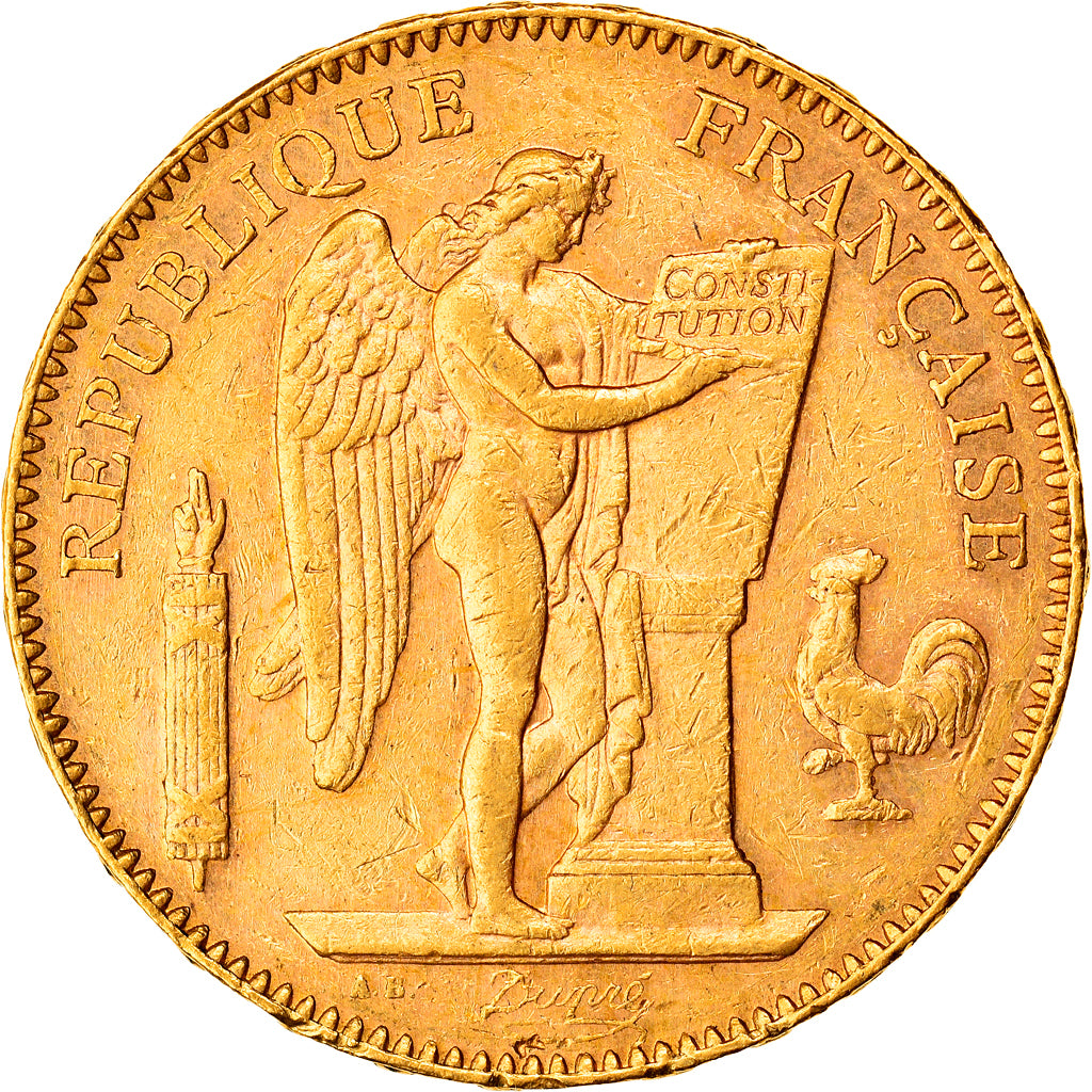 France, 50 Francs, Génie, 1896, Paris, Or, PCGS, AU55, Gadoury:1113, KM:831