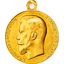 Russie, Médaille, Nicolas II, Zèle des services gouvernementaux, 1894, Or