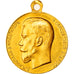 Russie, Médaille, Nicolas II, Zèle des services gouvernementaux, 1894, Or