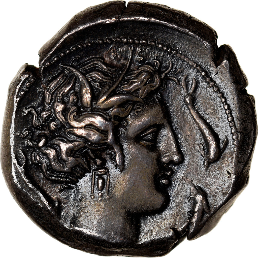Sicily, Tetradrachm, ca. 330-305 BC, Lilybaion, Silver, NGC, Ch XF 4/5-3/5