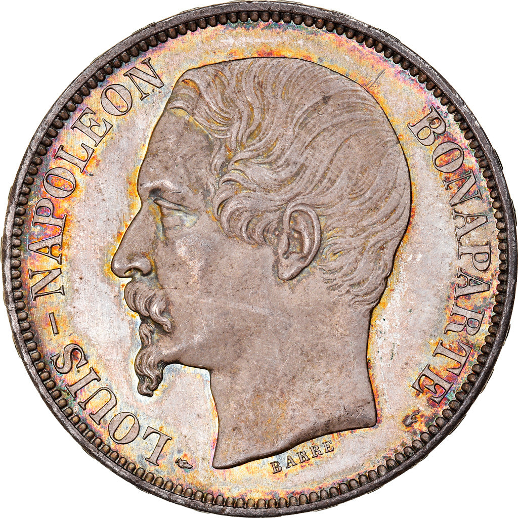 Francia, Louis-Napoléon Bonaparte, 5 Francs, 1852, Paris, Epreuve sur flan