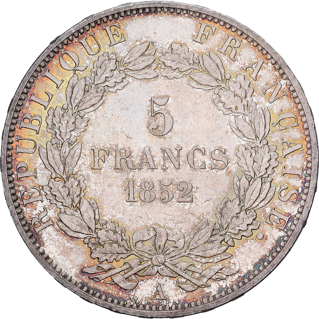 Francja, Louis-Napoléon Bonaparte, 5 Francs, 1852, Paris, Epreuve sur flan