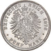 Kingdom of Bavaria, Ludwig II, 5 Mark, 1878, Uniface Reverse Die Trial, Tin