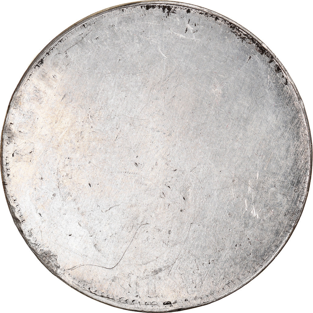 Kingdom of Bavaria, Ludwig II, 5 Mark, 1878, Uniface Reverse Die Trial, Tin