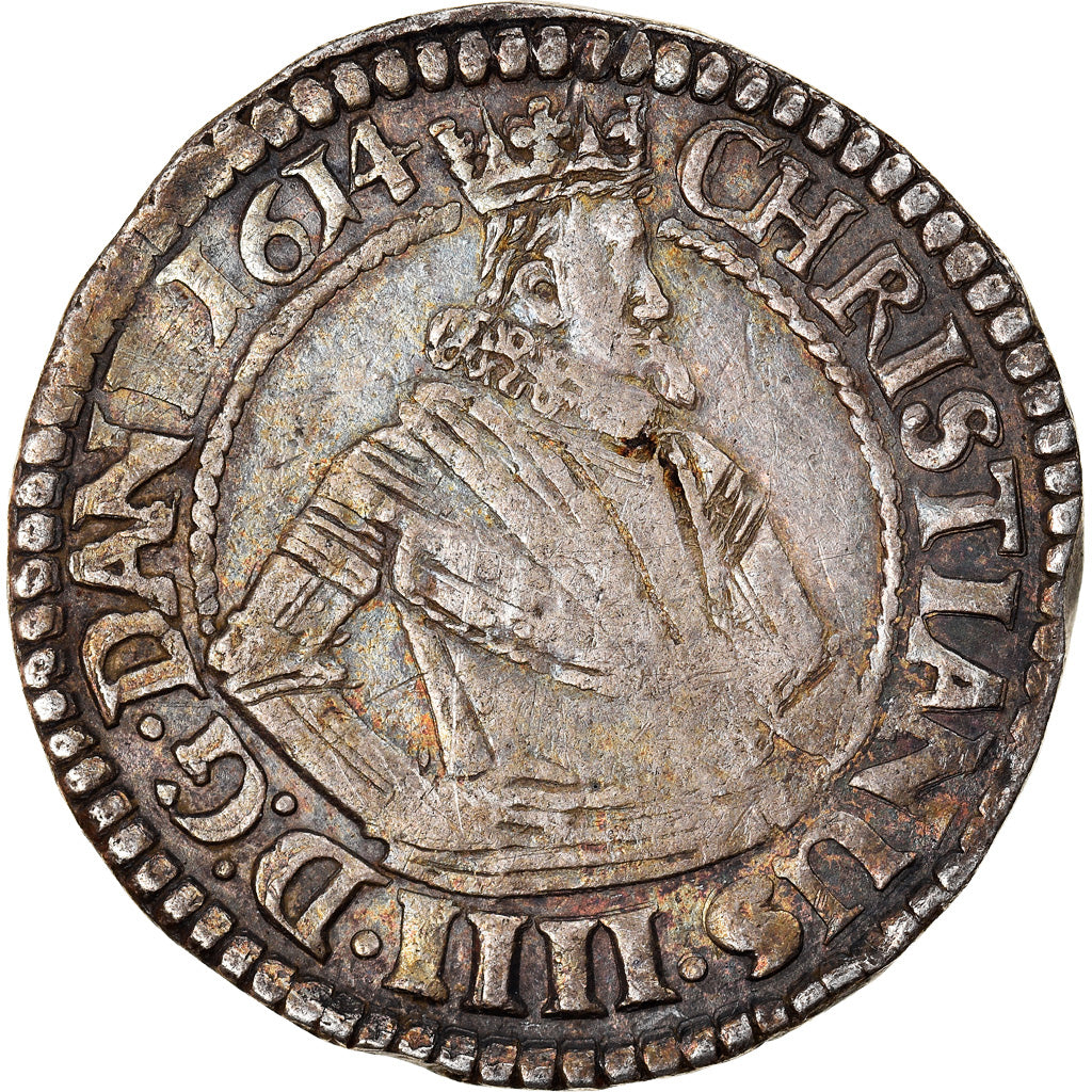 Monnaie, Danemark, Christian IV, Mark, 1614, Copenhagen, TTB, Argent, KM:52