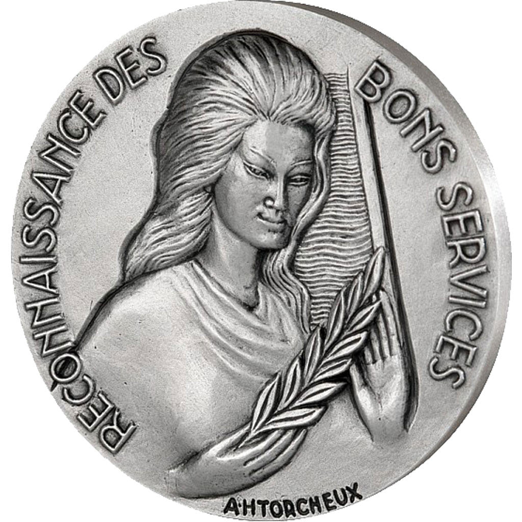 France, Medal, The Fifth Republic, Politics, Society, War, MS(65-70), Silvered