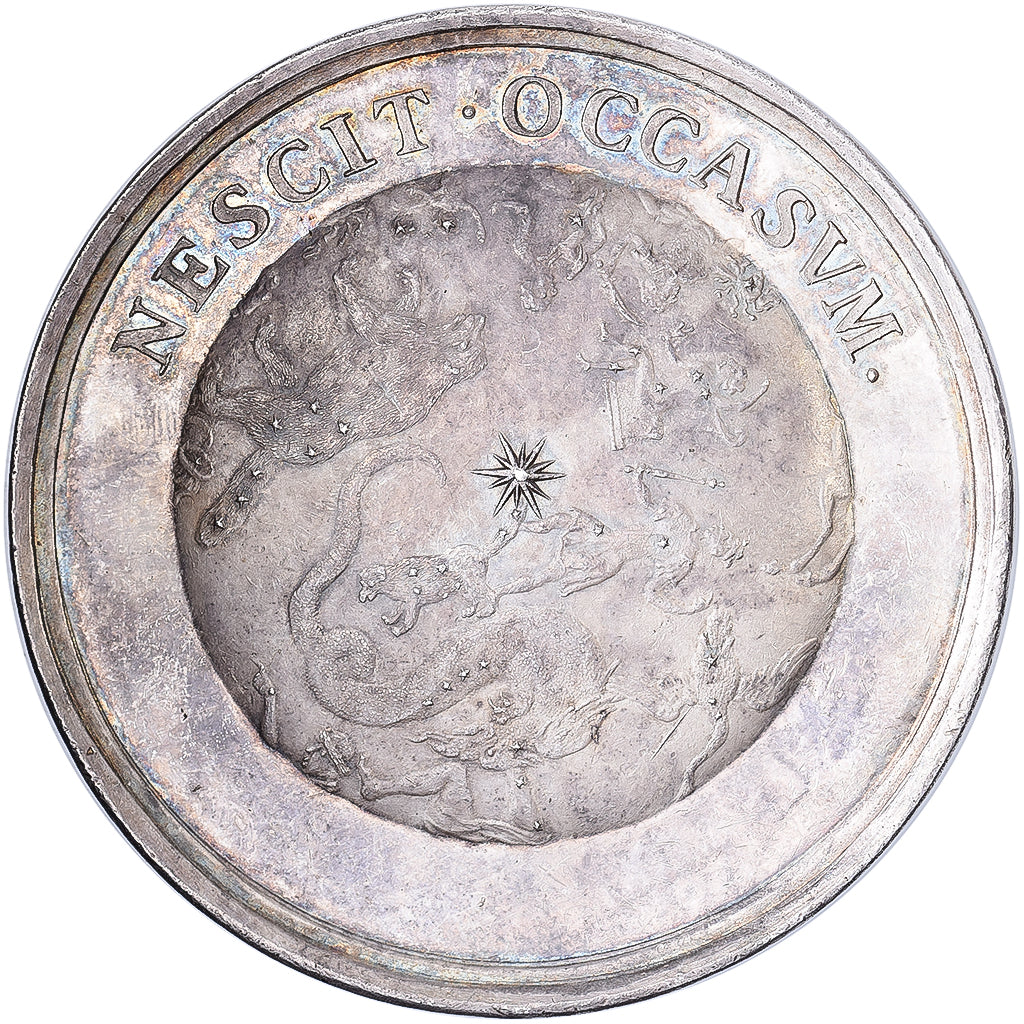 Suède, Médaille, Charles XI, Traité de paix de Lund, 1680, Argent, SUP+