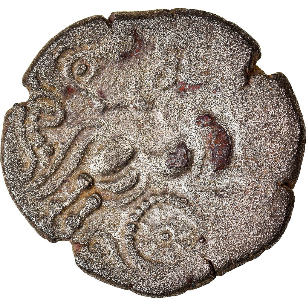 Moneta, Redones, Stater, 80-50 BC, EF(40-45), Bilon, Delestrée:2315