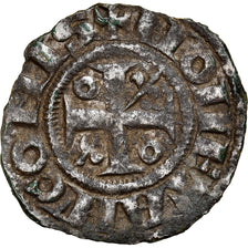 Monnaie, France, Bourgogne, Hugues IV, Denier, 1218-1272, Châlon, TTB, Argent