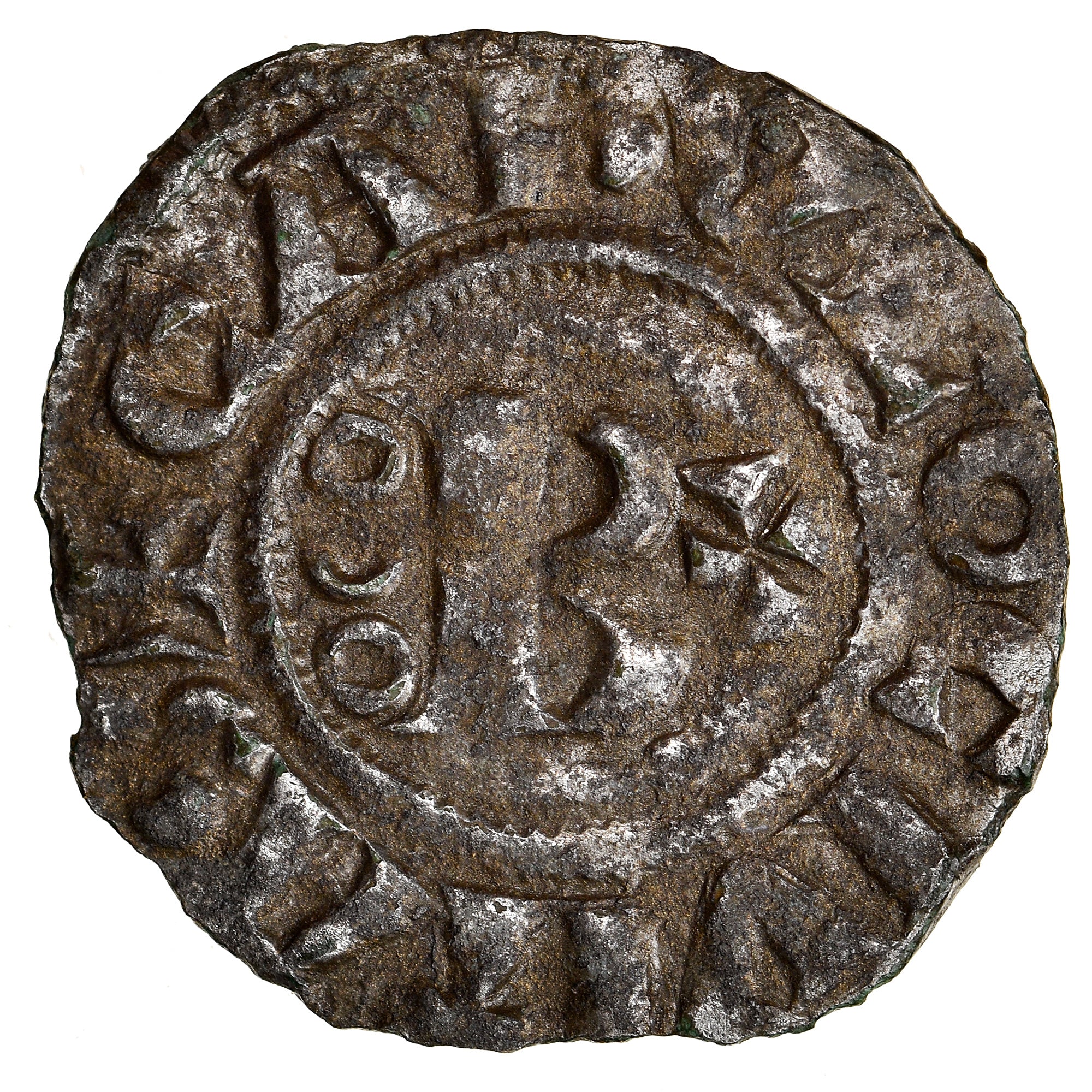 Monnaie, France, Bourgogne, Hugues IV, Denier, 1218-1272, Châlon, TTB, Argent