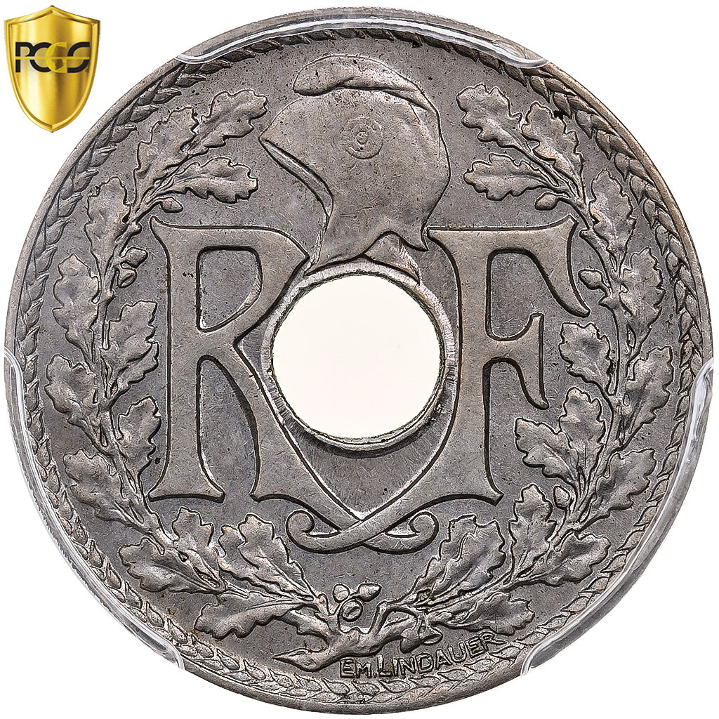 Francia, 25 Centimes, Lindauer, 1925, Paris, Rame-nichel, PCGS, MS64