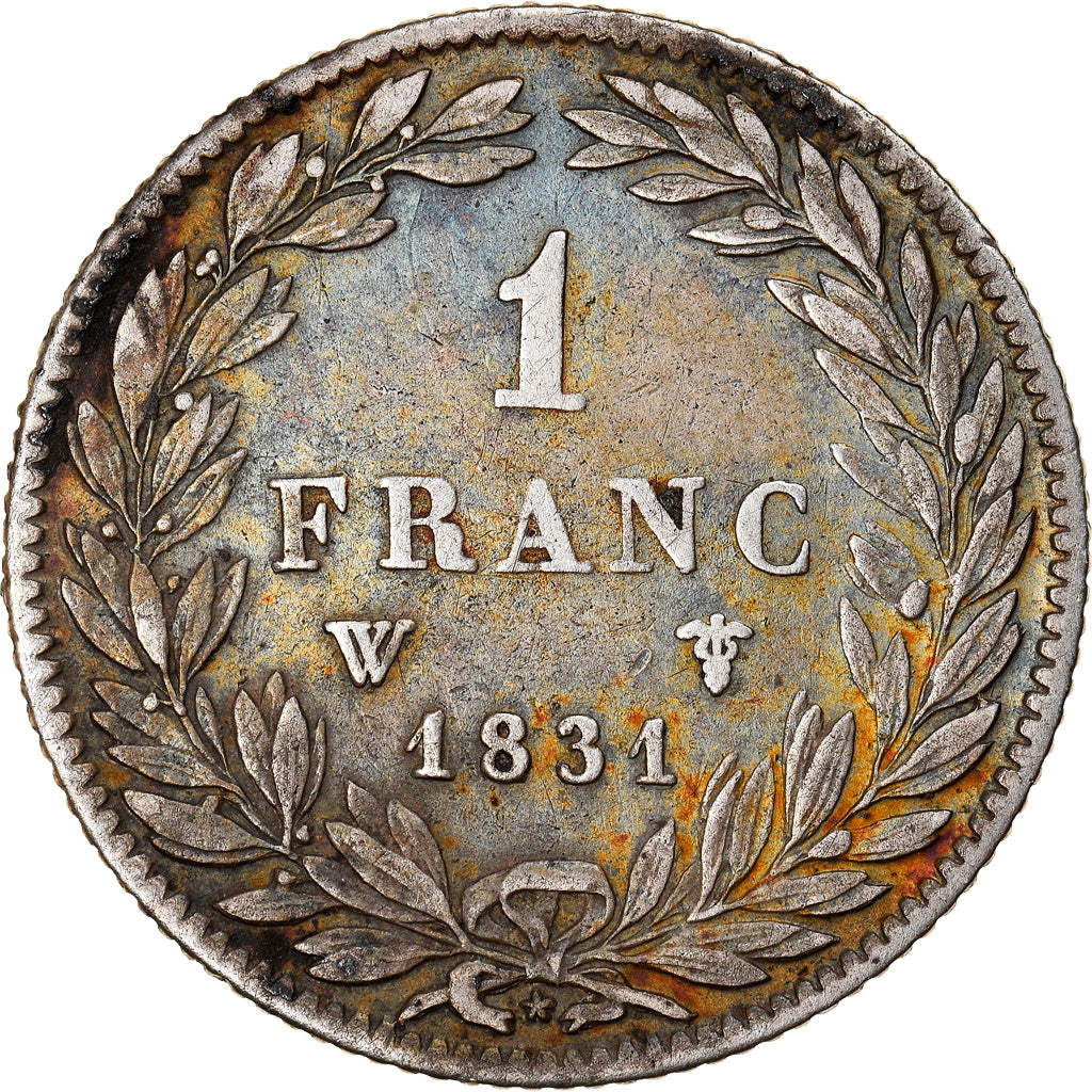 Münze, Frankreich, Louis-Philippe, Franc, 1831, Lille, SS, Silber, KM:742.12