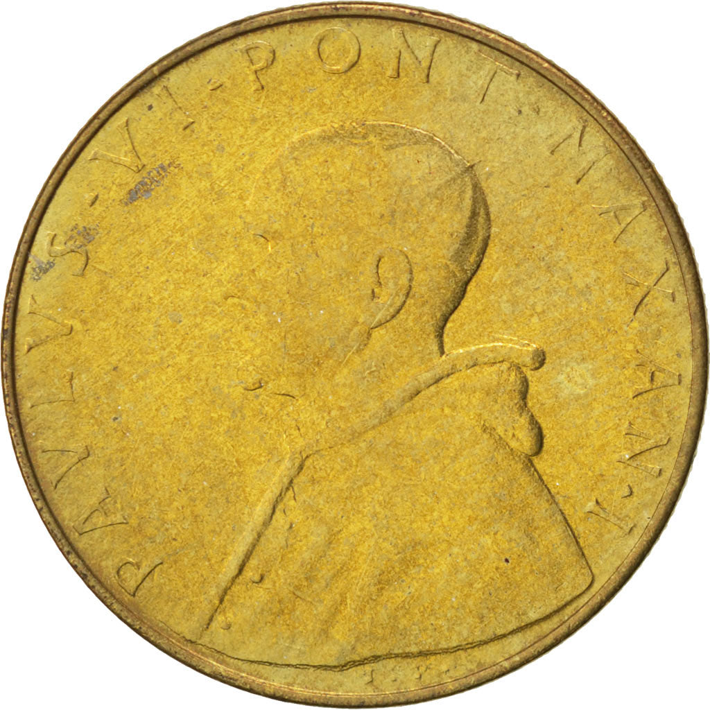 Coin, VATICAN CITY, Paul VI, 20 Lire, 1963, MS(63), Aluminum-Bronze, KM:80.1
