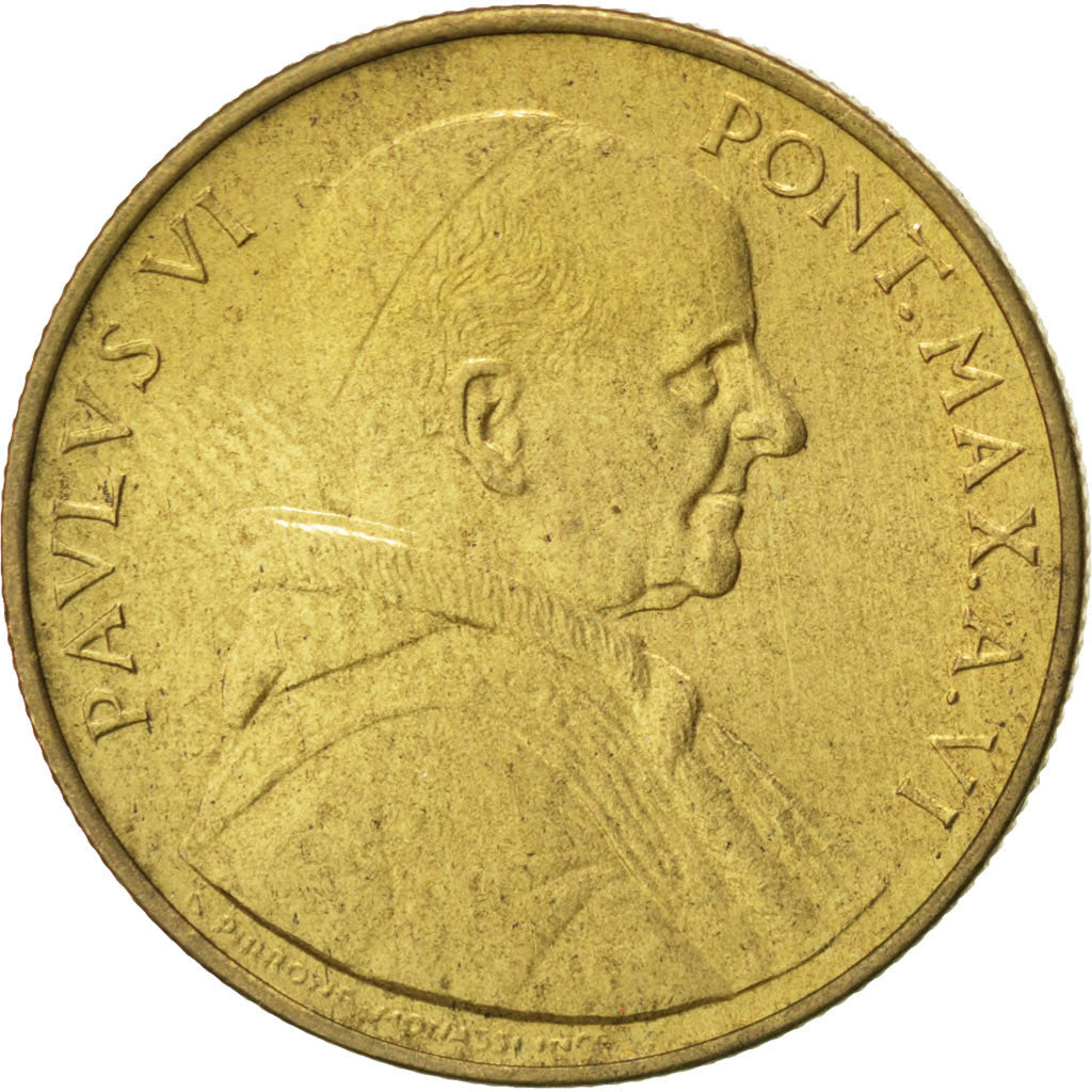 Moneta, CITTÀ DEL VATICANO, Paul VI, 20 Lire, 1968, SPL, Alluminio-bronzo