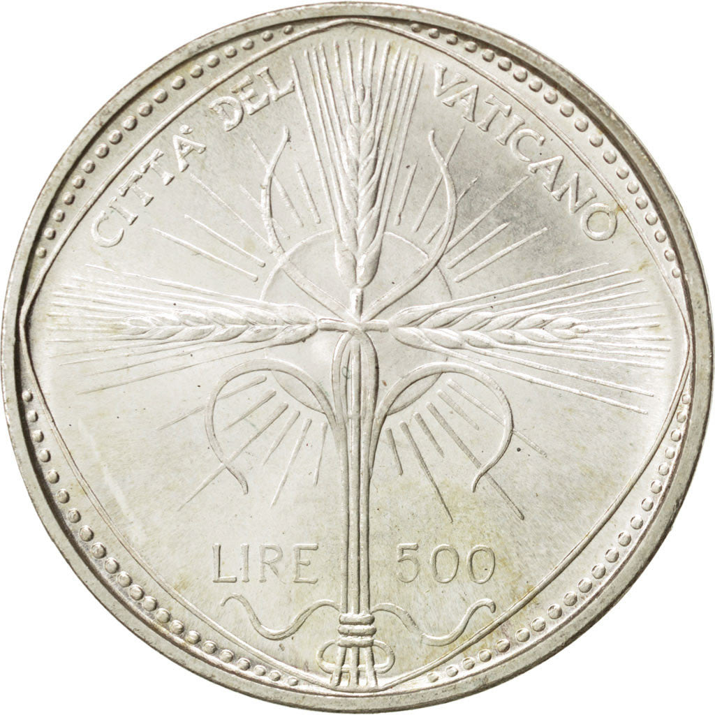 Coin, VATICAN CITY, Paul VI, 500 Lire, 1968, MS(63), Silver, KM:107