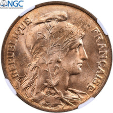 France, 10 Centimes, Daniel-Dupuis, 1900, Paris, Bronze, NGC, MS64RD