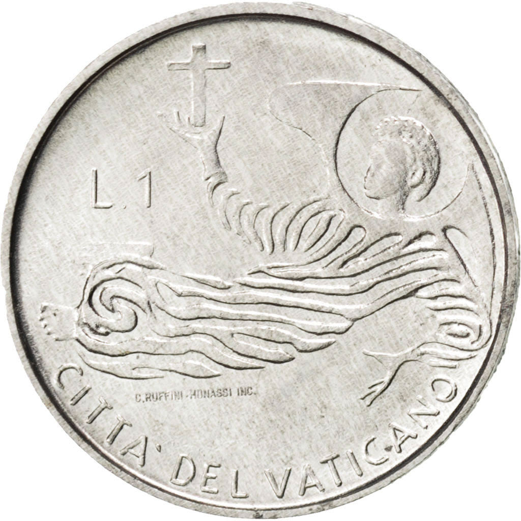 Coin, VATICAN CITY, Paul VI, Lira, 1969, MS(63), Aluminum, KM:108