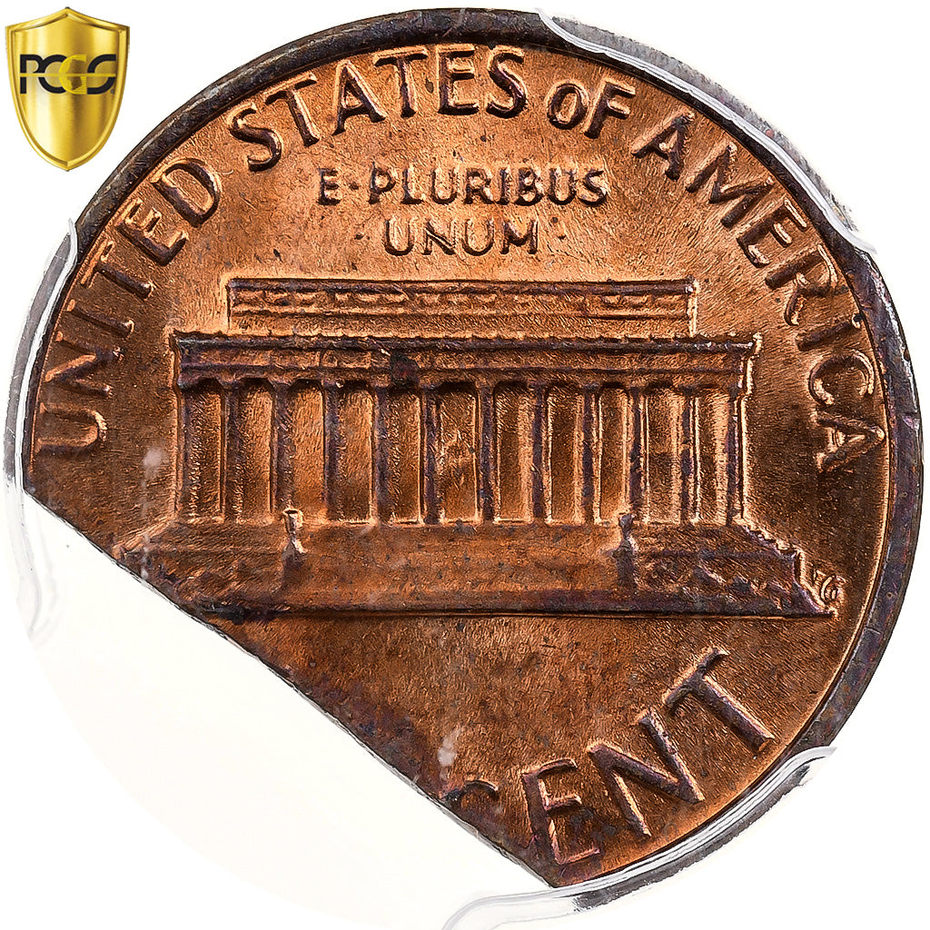 États-Unis, Cent, Lincoln, 1980, Philadelphie, Clippée, Bronze, PCGS, MS64RB