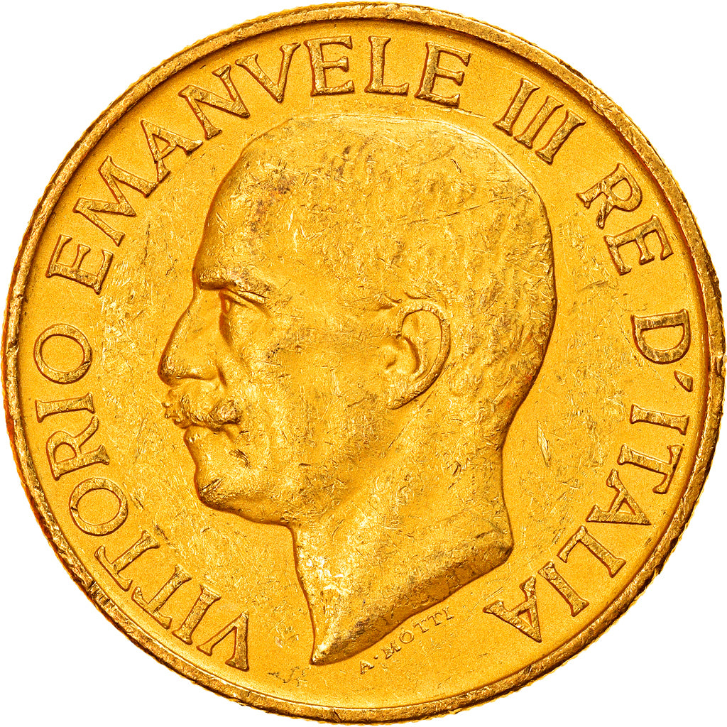 Italia, Vittorio Emanuele III, 100 Lire, 1923, Rome, Oro, PCGS, MS60, KM:65