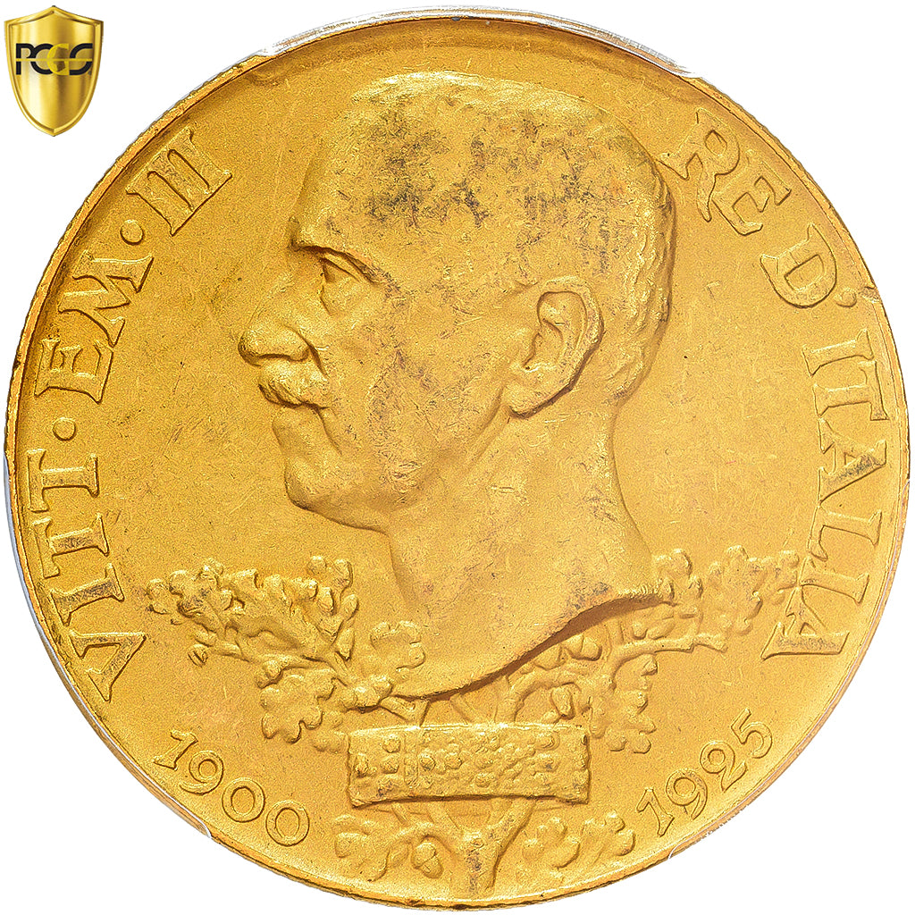 Italie, Victor-Emmanuel III, 100 Lire, 1925, Rome, Or, PCGS, MS61, KM:66
