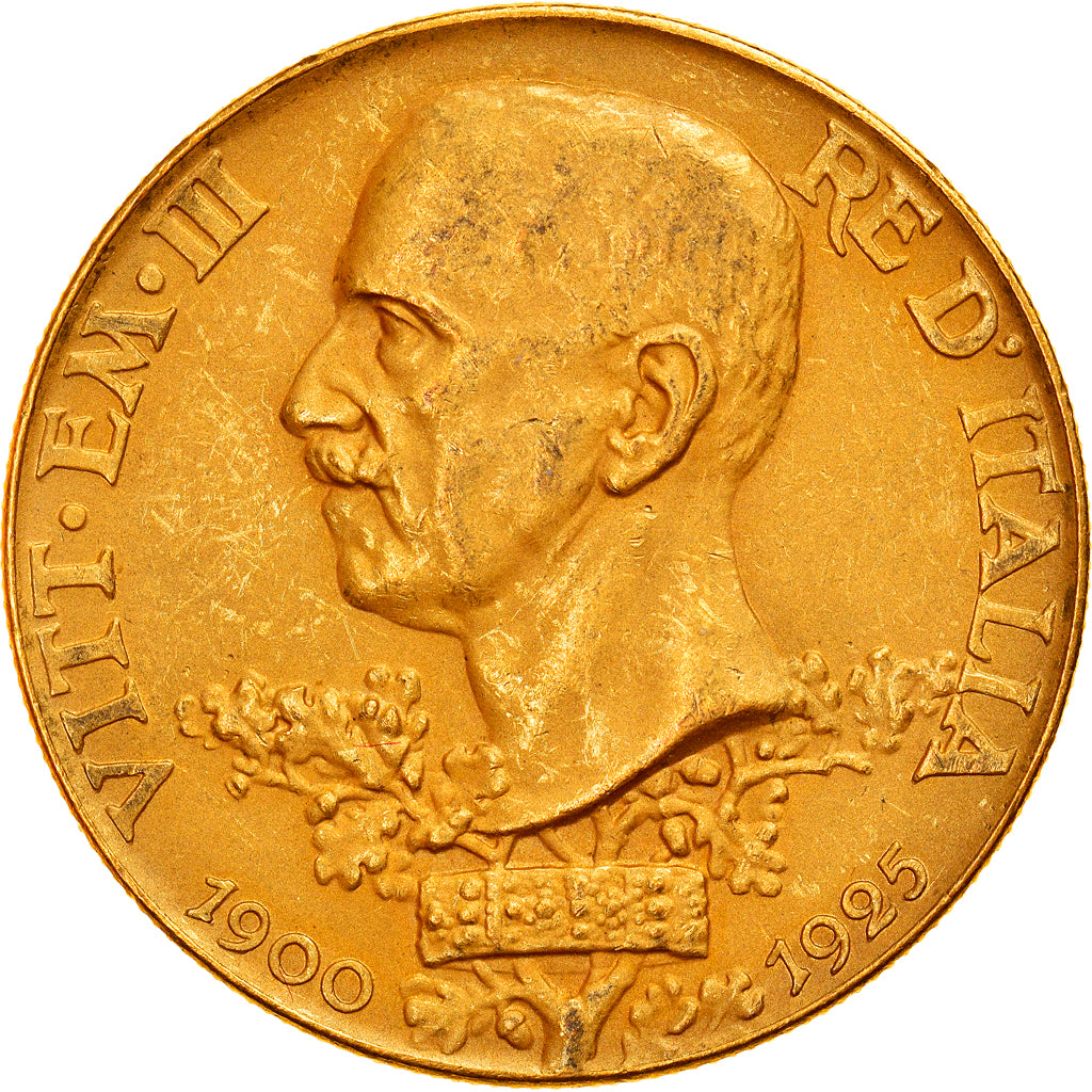 Italia, Vittorio Emanuele III, 100 Lire, 1925, Rome, Oro, PCGS, MS61, KM:66