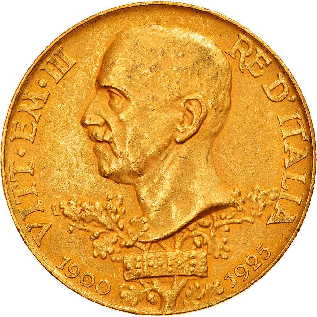 Italie, Victor-Emmanuel III, 100 Lire, 1925, Rome, Or, PCGS, AU58, KM:66