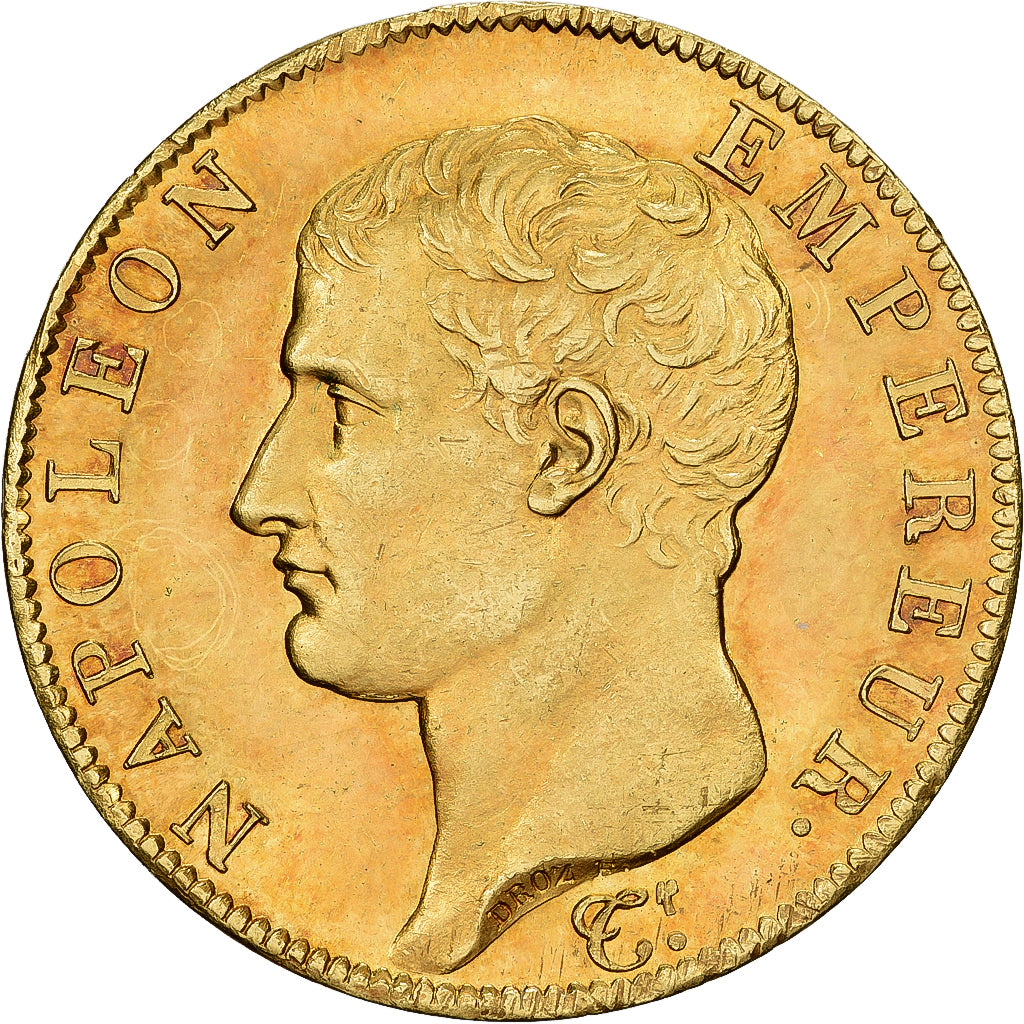 France, Napoleon I, 40 Francs, AN 13, Paris, Gold, MS(63), Gadoury:1081