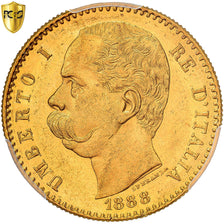 Italië, Umberto I, 50 Lire, 1888, Rome, Goud, PCGS, MS62, Friedberg:19, KM:25