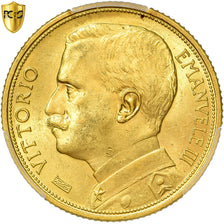 Italie, Victor-Emmanuel III, 20 Lire, 1912, Rome, Or, PCGS, MS63, Friedberg:28