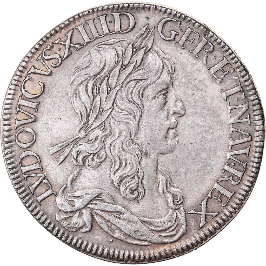 Francia, Louis XIII, Écu de 60 Sols, 1er poinçon de Warin, 1642, Paris, Plata