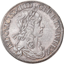 France, Louis XIII, Écu de 60 Sols, 1er poinçon de Warin, 1642, Paris, Silver