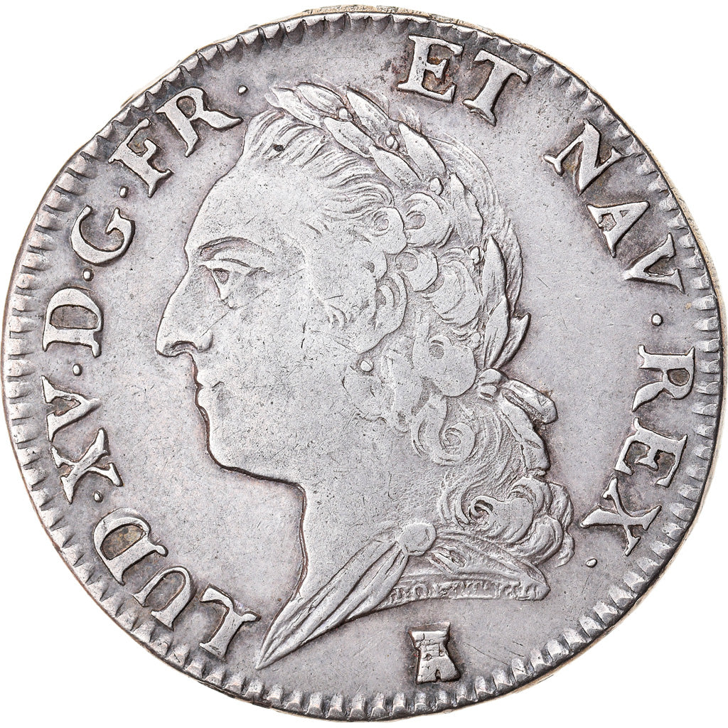Francia, Louis XV, 1/2 écu à la vieille tête, 1772, Nantes, Argento, BB