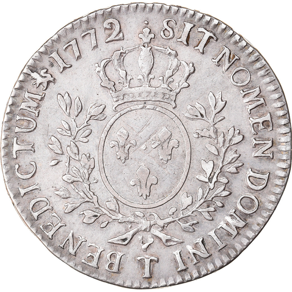 Francia, Louis XV, 1/2 écu à la vieille tête, 1772, Nantes, Argento, BB
