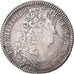 França, Louis XIV, 1/4 Ecu aux 3 couronnes, 1711, Pau, Prata, EF(40-45)
