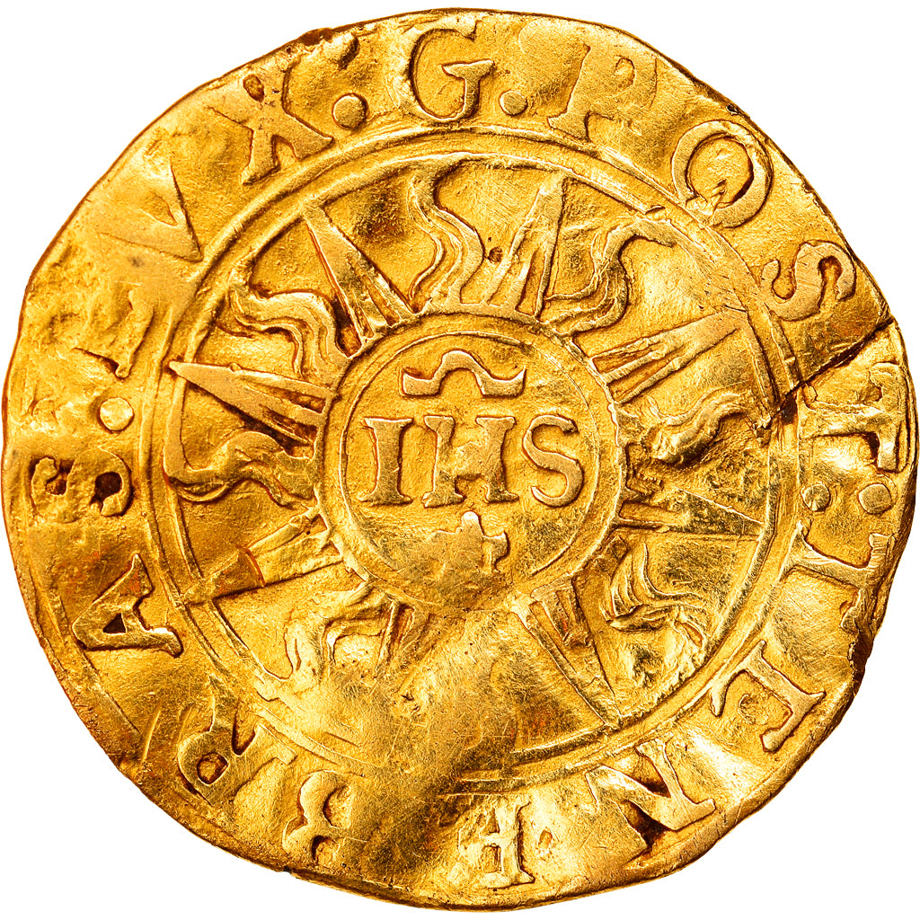 Republic of Geneva, Ecu pistolet, 1569, Gold, VF(30-35)