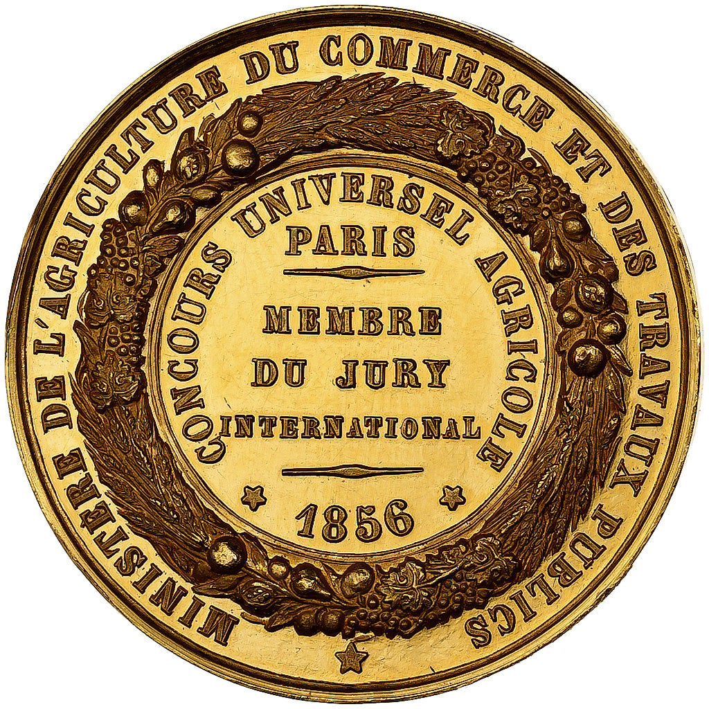 Frankrijk, Medaille, Napoléon III, Concours Universel Agricole, Paris, 1856