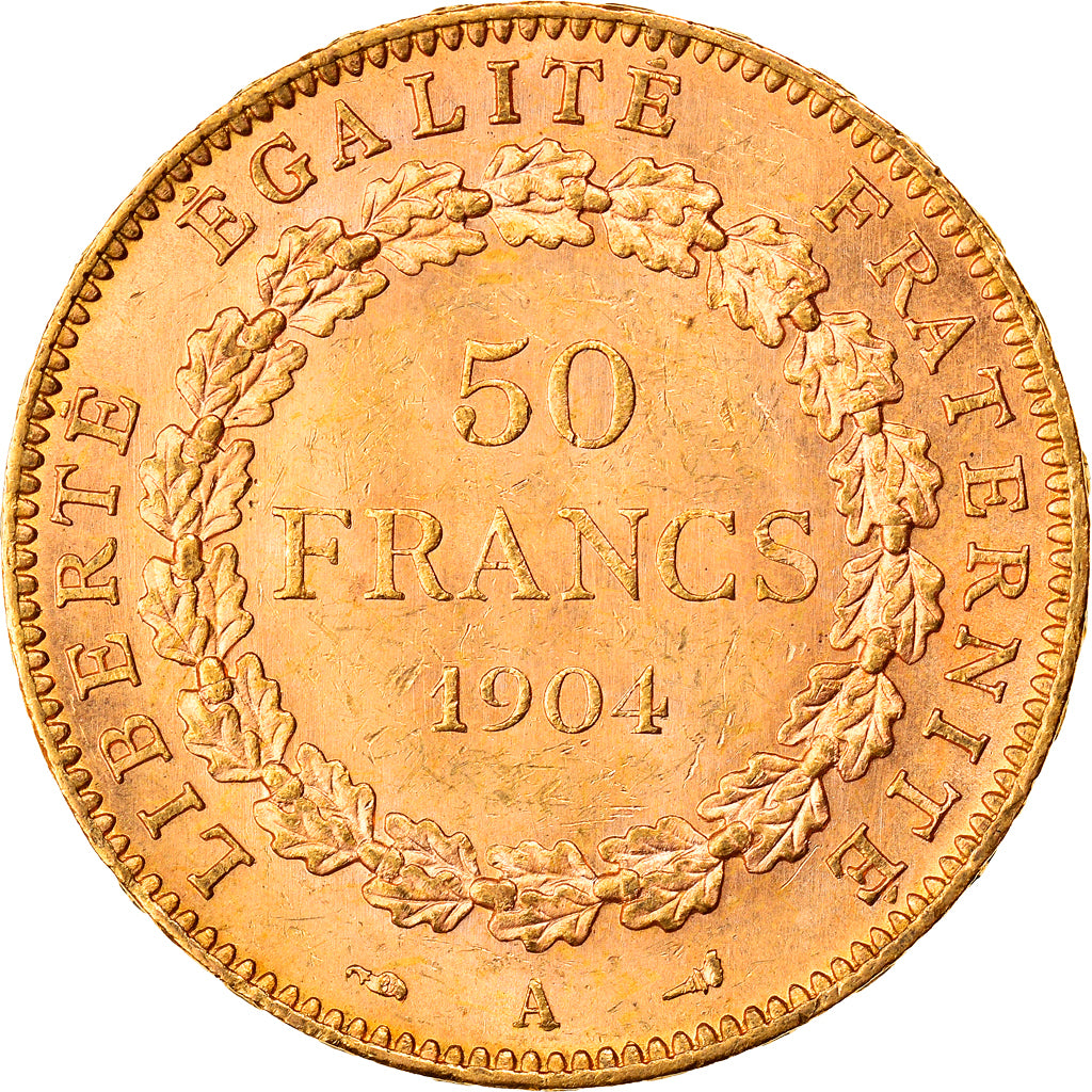 France, 50 Francs, Génie, 1904, Paris, Or, SUP, Gadoury:1113, KM:831
