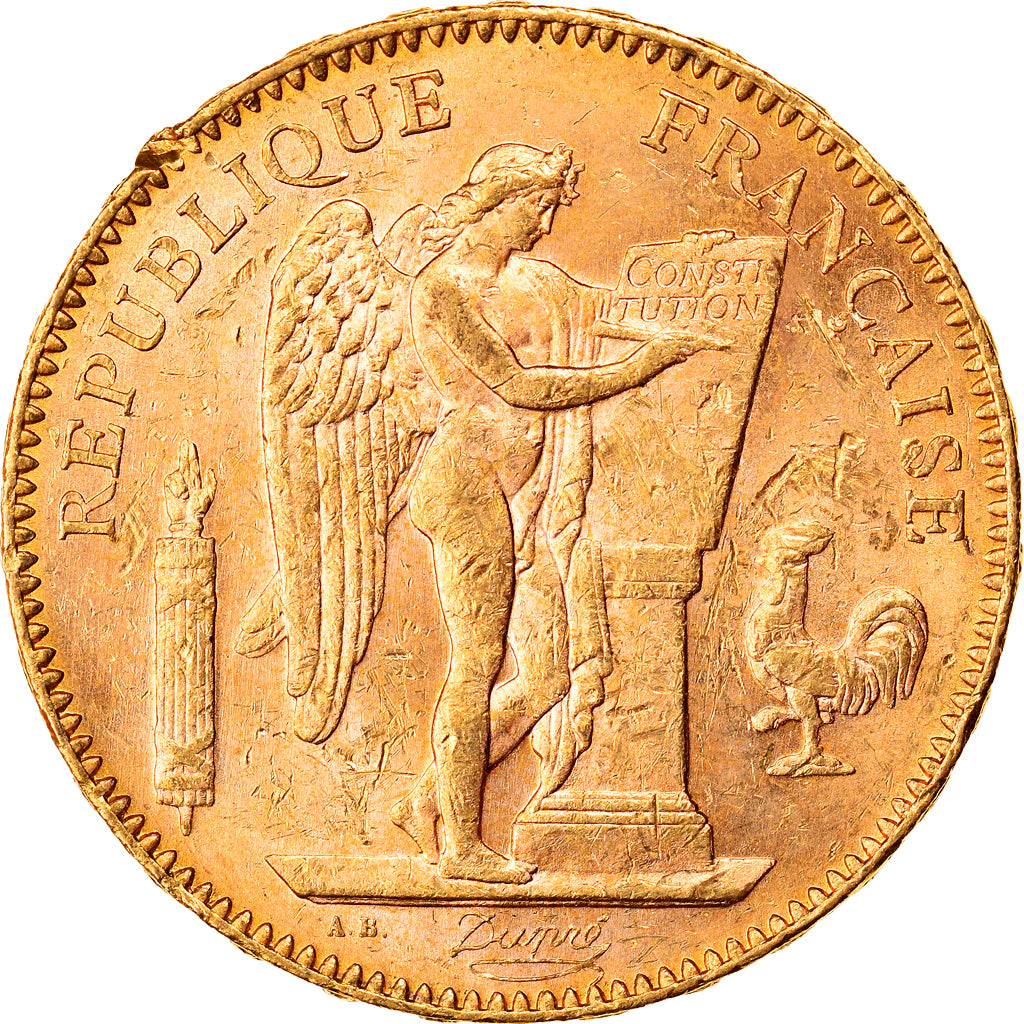 Munten, Frankrijk, Génie, 50 Francs, 1904, Paris, PR, Goud, KM:831